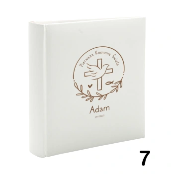 Album komunijny wsuwany na 200 zdjęć 10x15 personalizowany 5 wzorów
